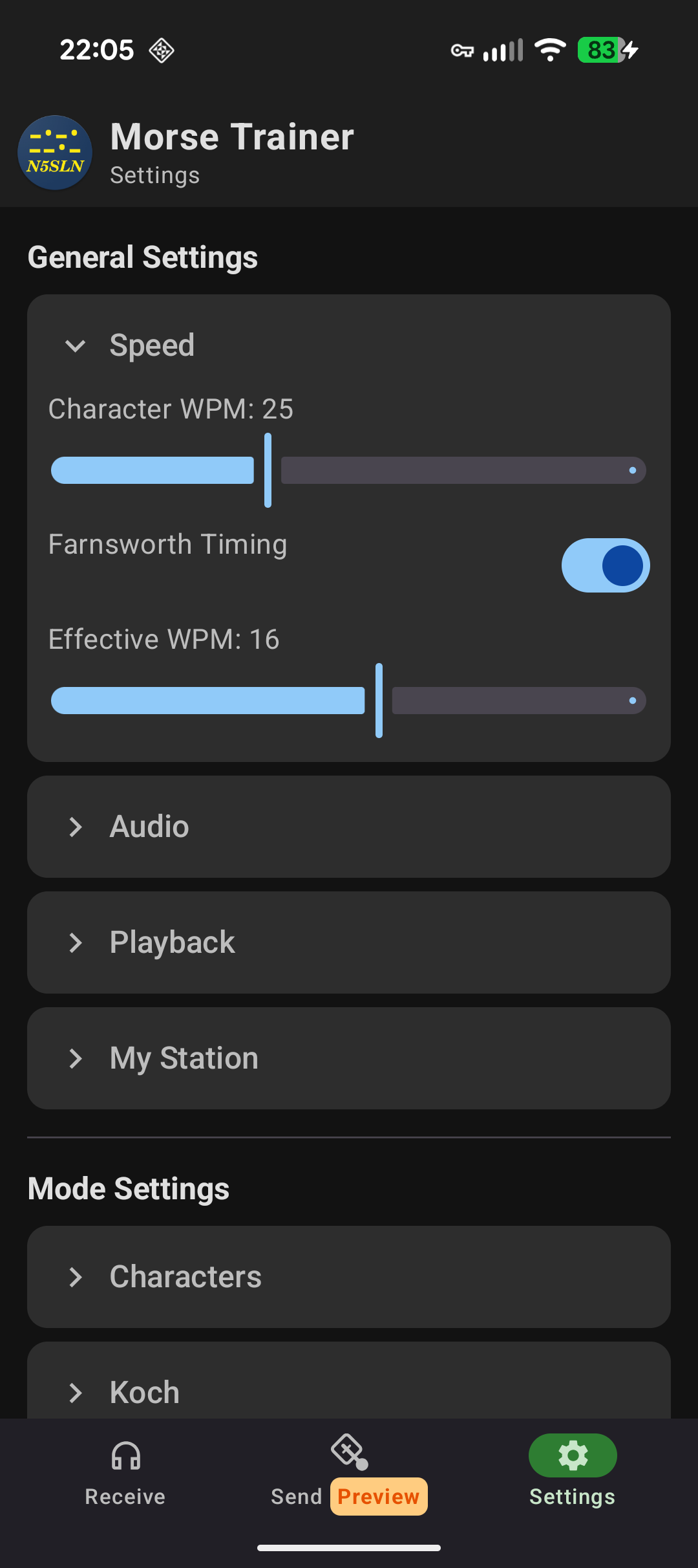 Farnsworth Timing screenshot