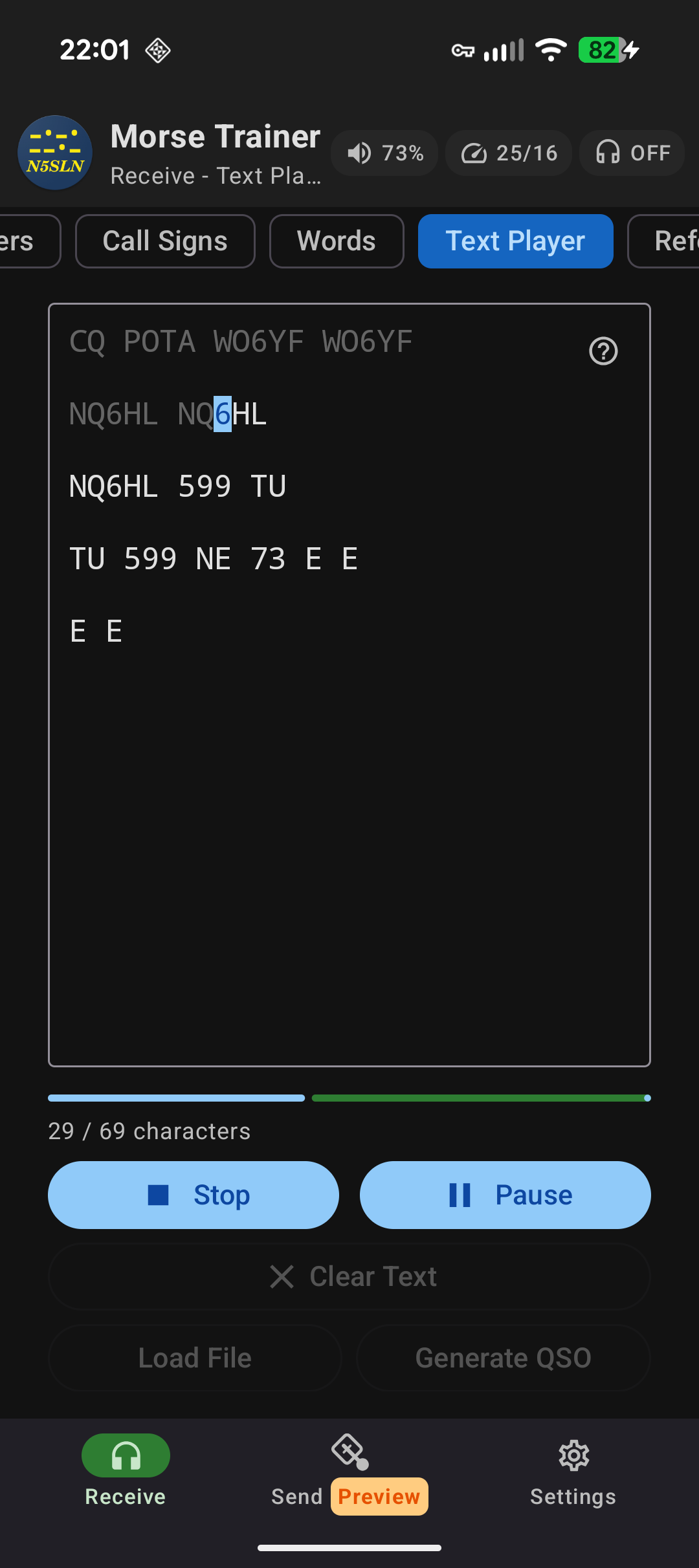 Text Player screenshot