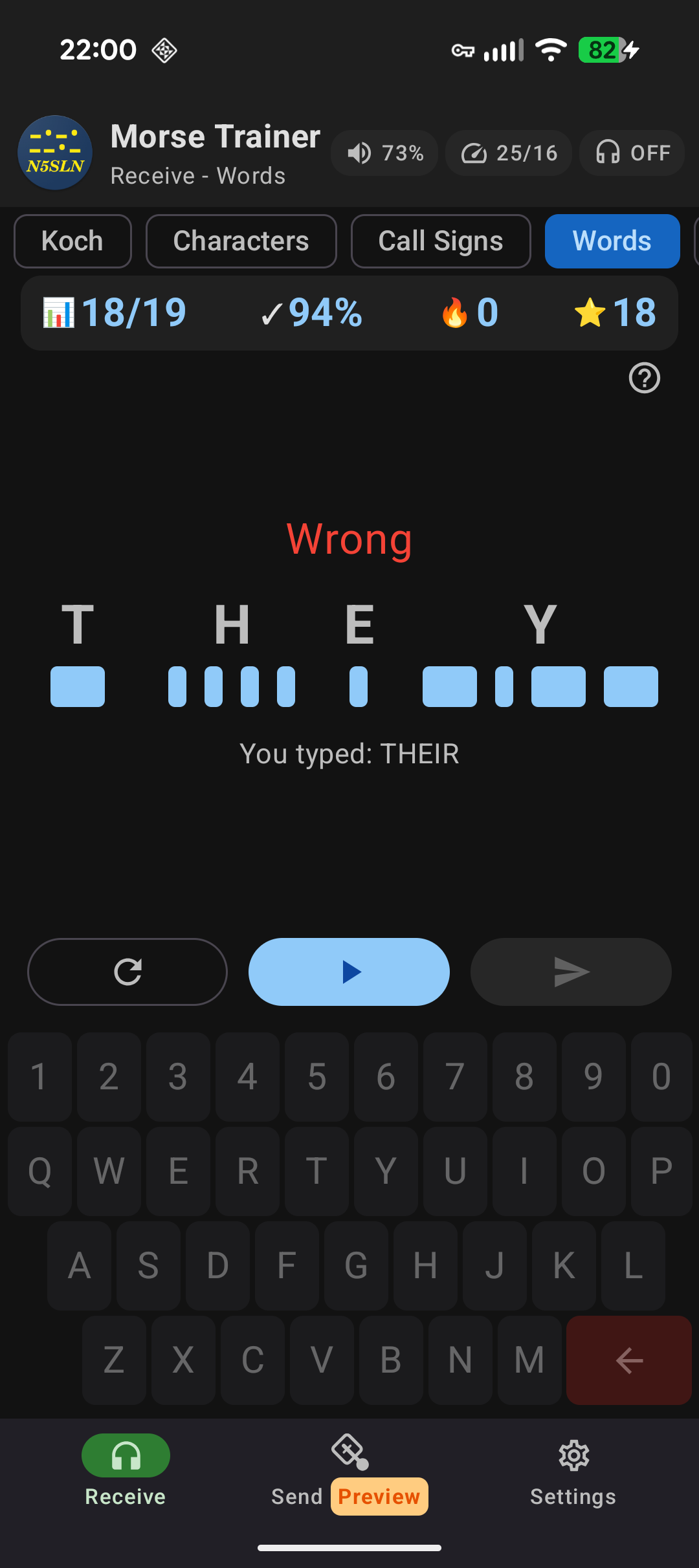Call Sign Practice screenshot